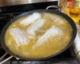 A picture of step 2 of Sotanghon Soup.