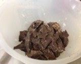 A picture of step 1 of Molten Chocolate Cake.