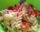 A picture of step 7 of Healthy Pasta Salad.