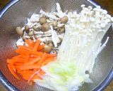 A picture of step 1 of Fried Tofu with Mushroom Sauce.