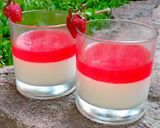 Foto langkah ke 7 dari resep Vannila Pannacotta with strawberry sauce 🍓.