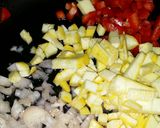 A picture of step 2 of Iz's Summer Squash Enchiladas.