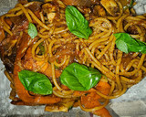 Foto del paso 9 de la receta: Espaguetis con Guanciale y verduras