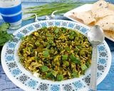 ગ્રીન ગાર્લિક તવા પુલાવ (Green Garlic Tawa Pulao Recipe In Gujarati) રેસીપી સ્ટેપ9ફોટો