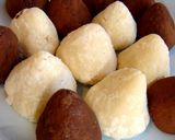 A picture of step 2 of Honey Milk Caramels (with different flavor variations).