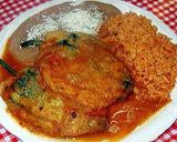 A picture of step 14 of Chilles Rellenos.