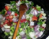 A picture of step 4 of Fried corn succotash.