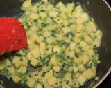 A picture of step 3 of Delicious! Sweet Potato and Komatsuna Greens Salad.