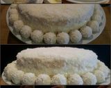 A picture of step 5 of AMIEs Ferrero COCOnut Cake.