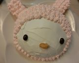A picture of step 10 of Rabbit Hello Kitty Cake.