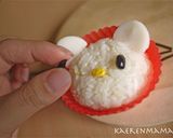 A picture of step 8 of Easy! Hello Kitty Rice Ball Recipe.