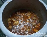 A picture of step 3 of Hyderabadi Shalgam Gosht.