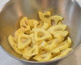 A picture of step 3 of Lotus Root and Olive Appetizer Curry Mustard.