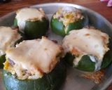 Foto del paso 11 de la receta: Zapallitos verdes rellenos 🍞🧀