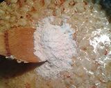 A picture of step 4 of Hominy and farmer cheese.