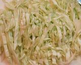 A picture of step 1 of "Napolitan" Flavored Stir Fried Cabbage.