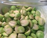 A picture of step 1 of Sautéed Brussels Sprouts With Bacon And Garlic.