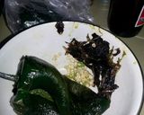 A picture of step 2 of Yummy Poblano Peppers aka Chili Rillenos with Homemade enchilada sauce! :-).