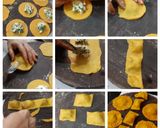 टोमैटो सौस मधिल बेसन रॅविओली (besan ravioli recipe in marathi) रेसिपी स्टेप 3 फोटो 