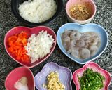 รูปขั้นตอนการทำที่ 2 ของ ข้าวผัดกุ้ง สไตล์ร้าน Benihana