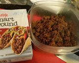 A picture of step 1 of Vegetarian crumble meat replacement.