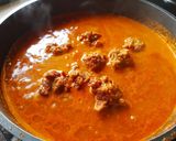 A picture of step 10 of Prawns kofta curry.