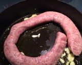 A picture of step 1 of Julie's Sausage Scallopini.