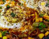 A picture of step 9 of Egg shakshuka.