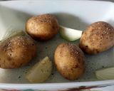 A picture of step 3 of Squashed Potatoes in Olive Oil.