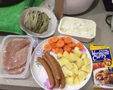 รูปขั้นตอนการทำที่ 1 ของ บะหมี่งาดำซอสแกงกะหรี่หมูอบ
