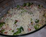 A picture of step 4 of Turkey Biscuits Cheese Bake.