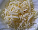 A picture of step 7 of Beefy penne carbonara pasta.