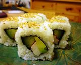 A picture of step 14 of California Rolls.