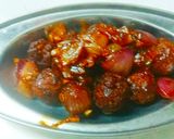 A picture of step 9 of Boiled Rice crunchy Veg Chilli.