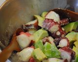 A picture of step 4 of Avocado and Octopus Appetizer Salad.
