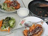 Chicken katsu teriyaki sauce