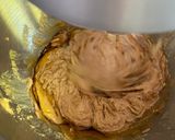 A picture of step 3 of M&Ms chocolate cookies.