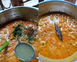 A picture of step 3 of Corn In Coconut Gravy.