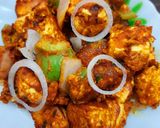 A picture of step 5 of Paneer Tikka.