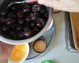 Foto del paso 1 de la receta: Clafoutis de cerezas al amaretto