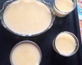 A picture of step 5 of Milky vanilla curd with Orange jelly.