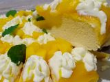 Yogurt Cake with Mango Sauce (Gluten Free)