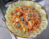 Une image de l'étape 10 de Salade de riz et fèves aux carottes, concombre et tomates.