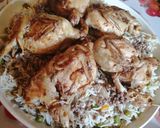 صورة لخطوة 8 من وصفة طيور الفري المحشي مع أرز بسمتي