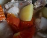 A picture of step 2 of "Chicken Soup with Potato"🐔🥔🥕🍅🧅🥣.