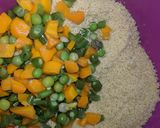 A picture of step 4 of Cous cous with liver sauce.