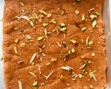A picture of step 3 of Colourful Orange Barfi.