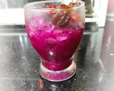Hình bước làm 3 của món Siro thanh long mix topping