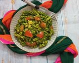 A picture of step 5 of Spinach pasta.