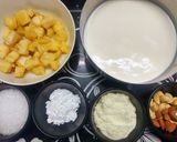 A picture of step 1 of Pineapple Kheer.